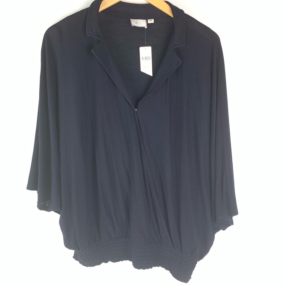 Anthropologie postmark Dolman wrap blouse